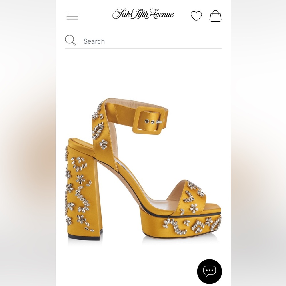 Jimmy Choo Jax Satin platform heels
